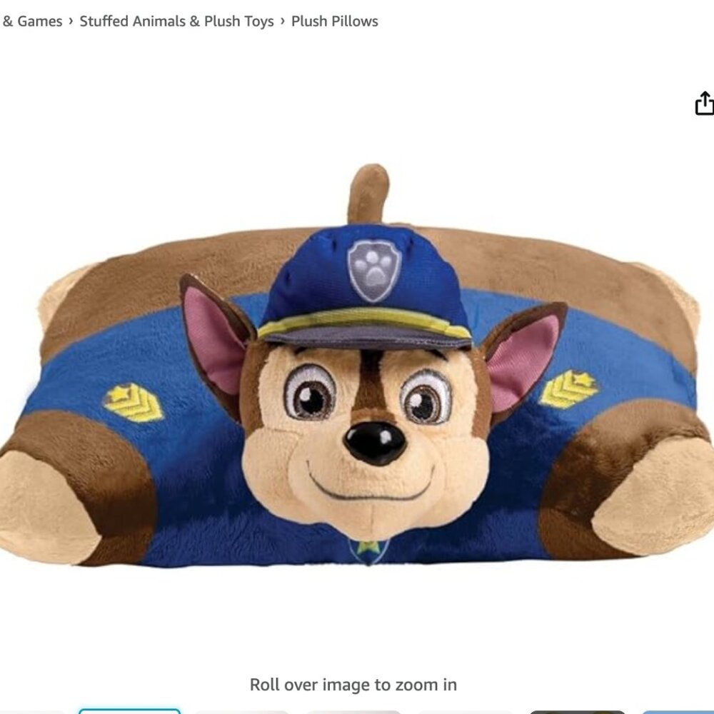 Pillow Pets Paw Patrol Chase Nickelodeon Police Dog Plush